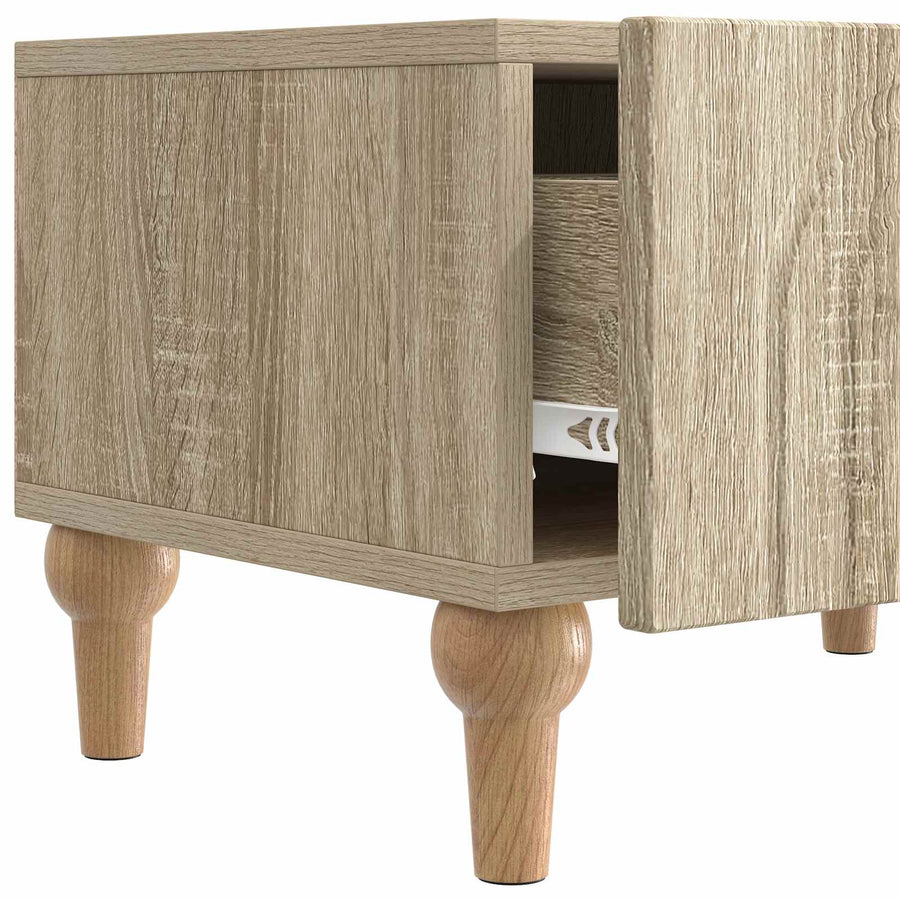 TV-kast met lade Sonoma Eiken 147 x 34,5 x 30 cm Bewerkt hout
