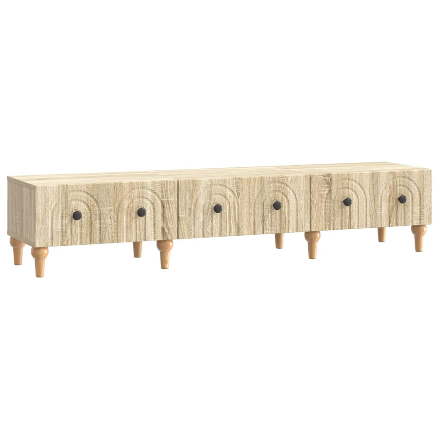 TV-kast met lade Sonoma Eiken 147 x 34,5 x 30 cm Bewerkt hout