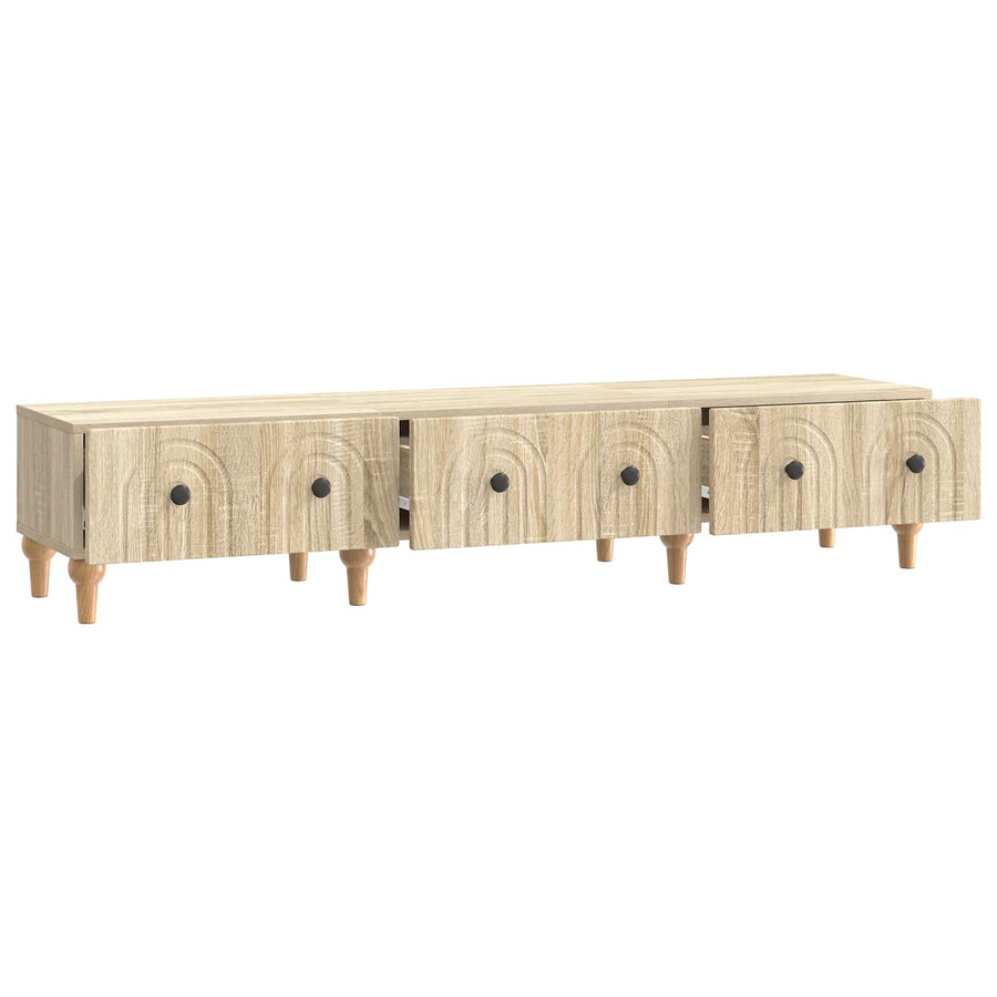 TV-kast met lade Sonoma Eiken 147 x 34,5 x 30 cm Bewerkt hout