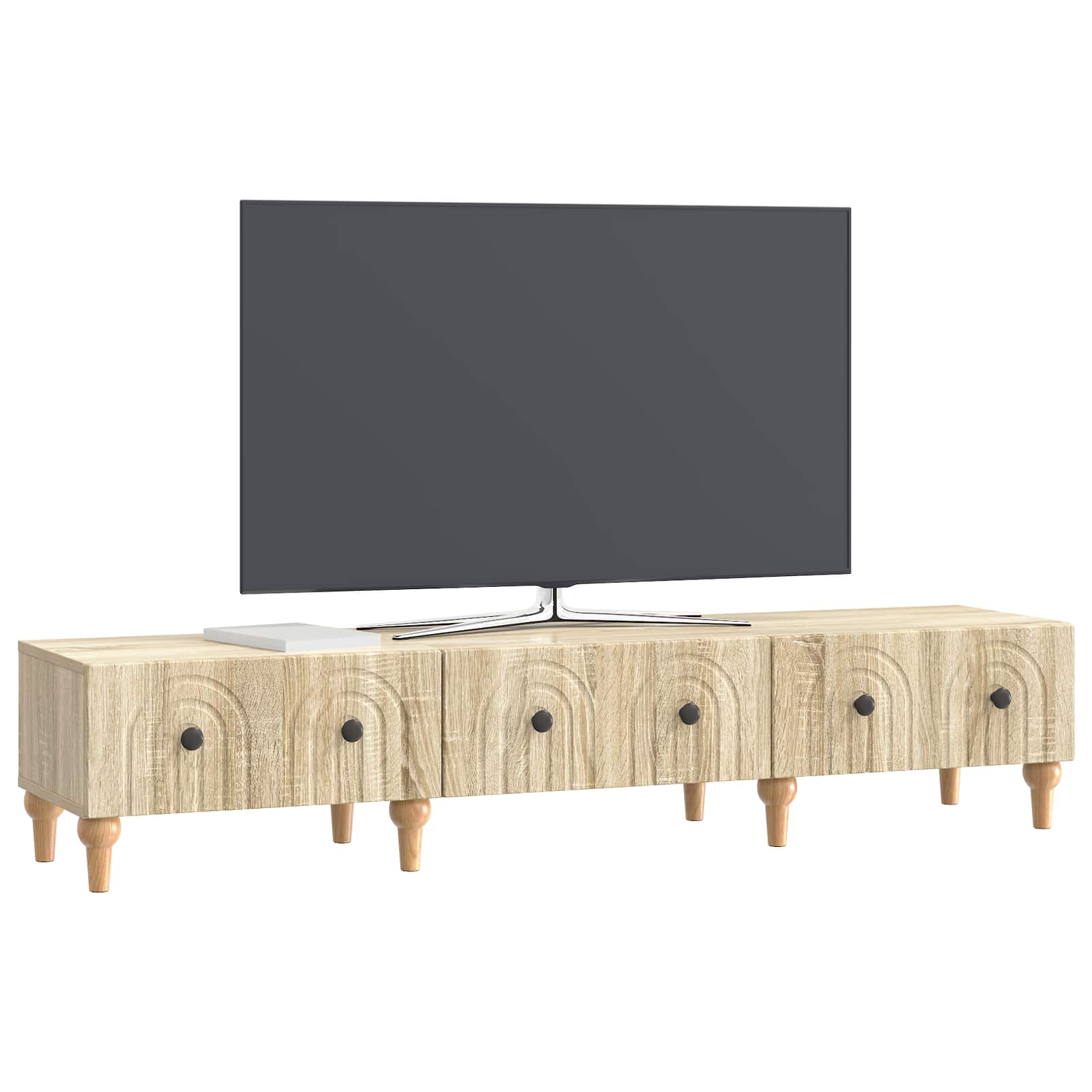 TV-kast met lade Sonoma Eiken 147 x 34,5 x 30 cm Bewerkt hout