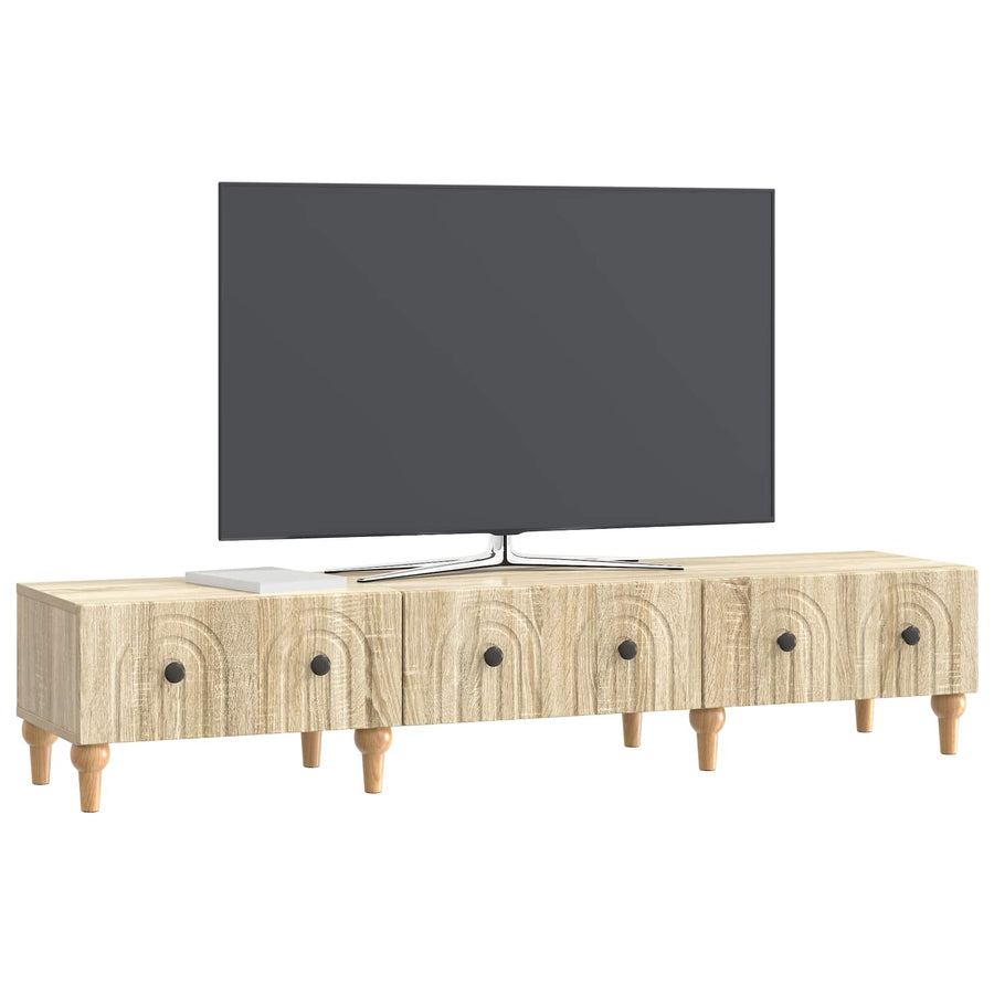 TV-kast met lade Sonoma Eiken 147 x 34,5 x 30 cm Bewerkt hout