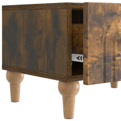 TV-kast met lade Gerookt eiken 147 x 34,5 x 30 cm Bewerkt hout