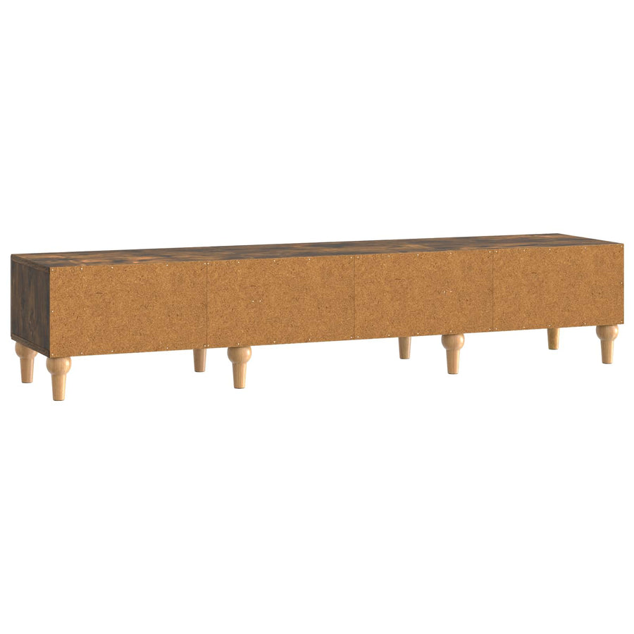 TV-kast met lade Gerookt eiken 147 x 34,5 x 30 cm Bewerkt hout
