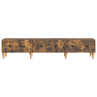 TV-kast met lade Gerookt eiken 147 x 34,5 x 30 cm Bewerkt hout