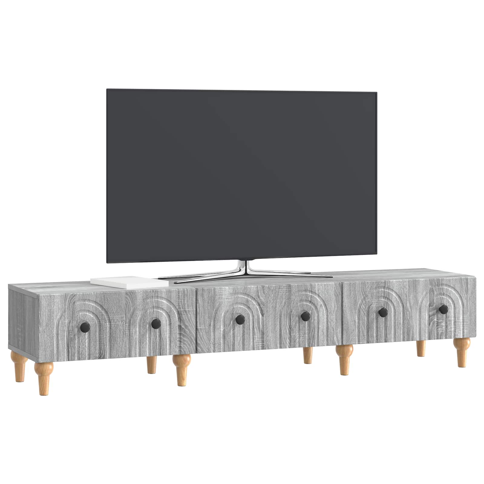 TV-kast met lade Grijs sonoma 147 x 34,5 x 30 cm Bewerkt hout