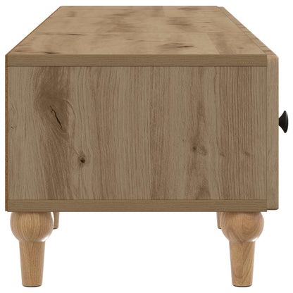 TV-kast Artisanaal eiken 147 x 34,5 x 30 cm Bewerkt hout