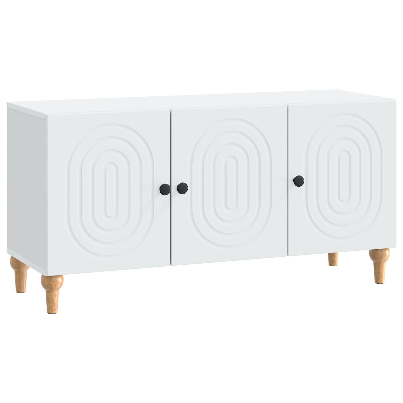 TV-kast Wit 99 x 34,5 x 50 cm Bewerkt hout