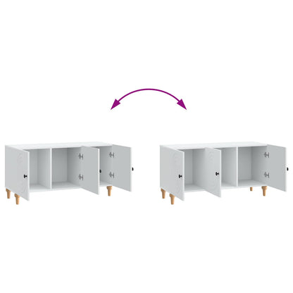TV-kast Wit 99 x 34,5 x 50 cm Bewerkt hout