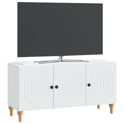 TV-kast Wit 99 x 34,5 x 50 cm Bewerkt hout