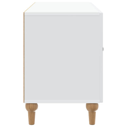 TV-kast Wit 99 x 34,5 x 50 cm Bewerkt hout