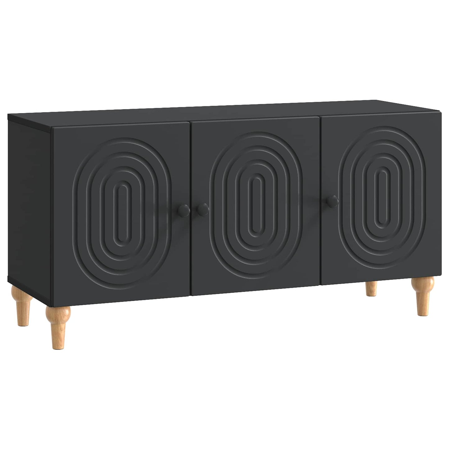 TV-kast Zwart 99 x 34,5 x 50 cm Bewerkt hout