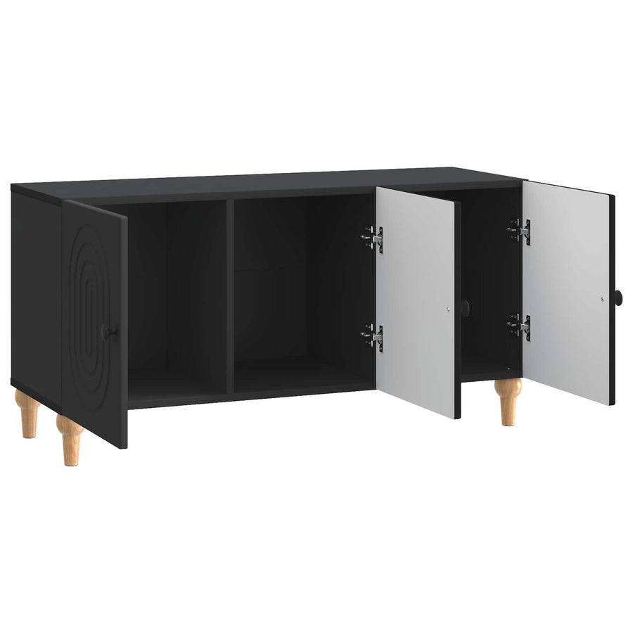 TV-kast Zwart 99 x 34,5 x 50 cm Bewerkt hout