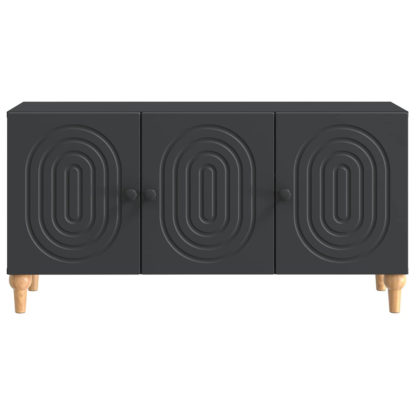 TV-kast Zwart 99 x 34,5 x 50 cm Bewerkt hout