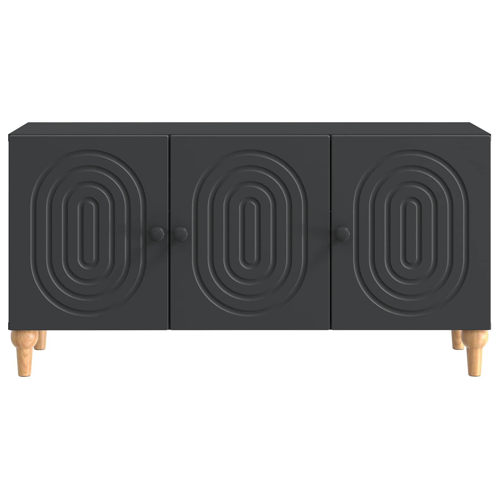TV-kast Zwart 99 x 34,5 x 50 cm Bewerkt hout