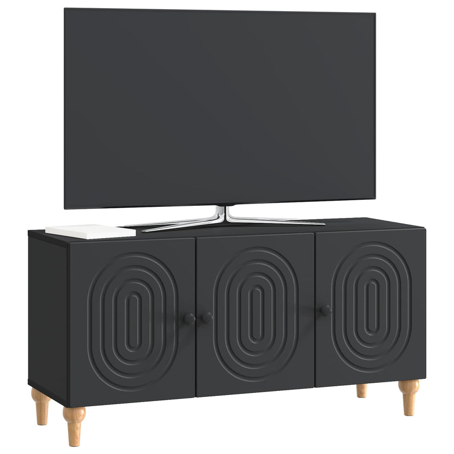 TV-kast Zwart 99 x 34,5 x 50 cm Bewerkt hout