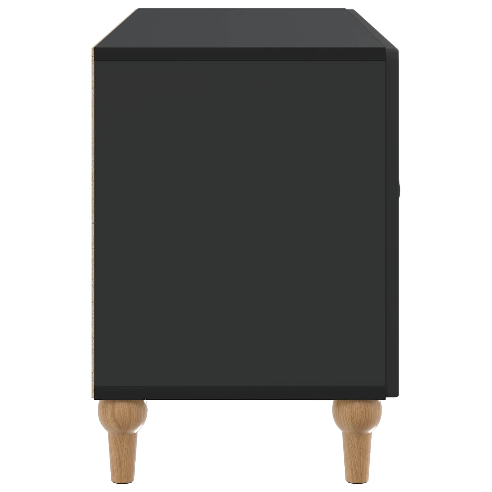 TV-kast Zwart 99 x 34,5 x 50 cm Bewerkt hout
