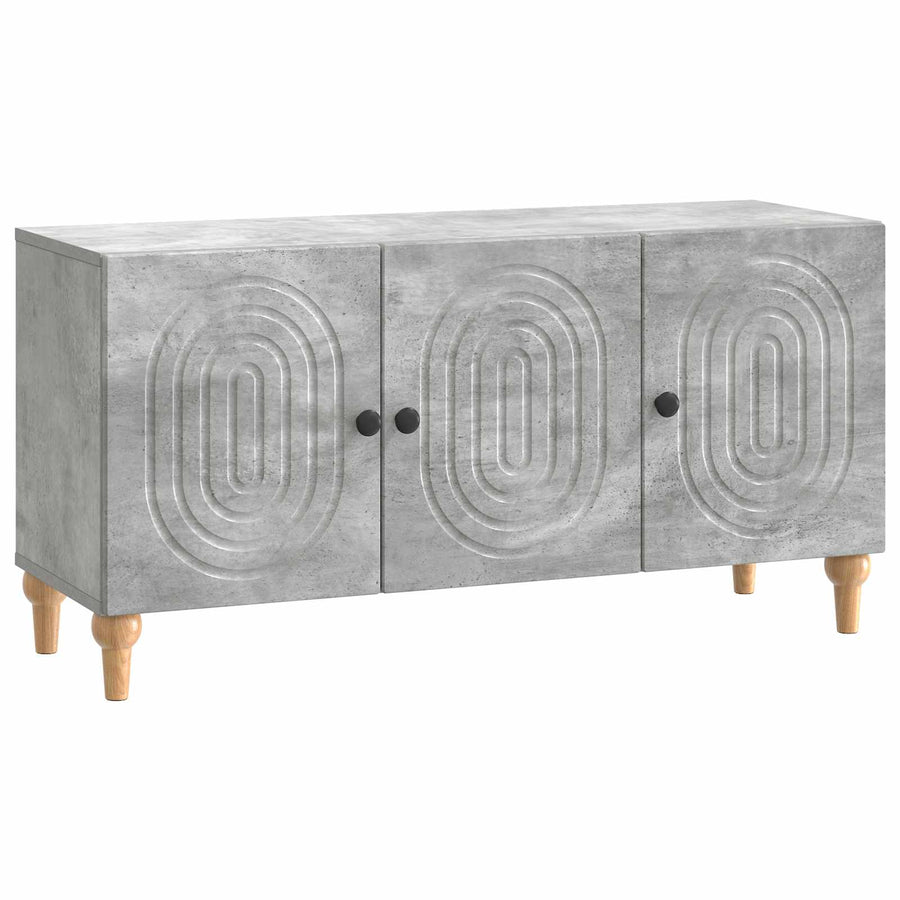 TV-kast Betongrijs 99 x 34,5 x 50 cm Bewerkt hout