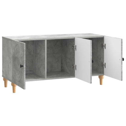 TV-kast Betongrijs 99 x 34,5 x 50 cm Bewerkt hout