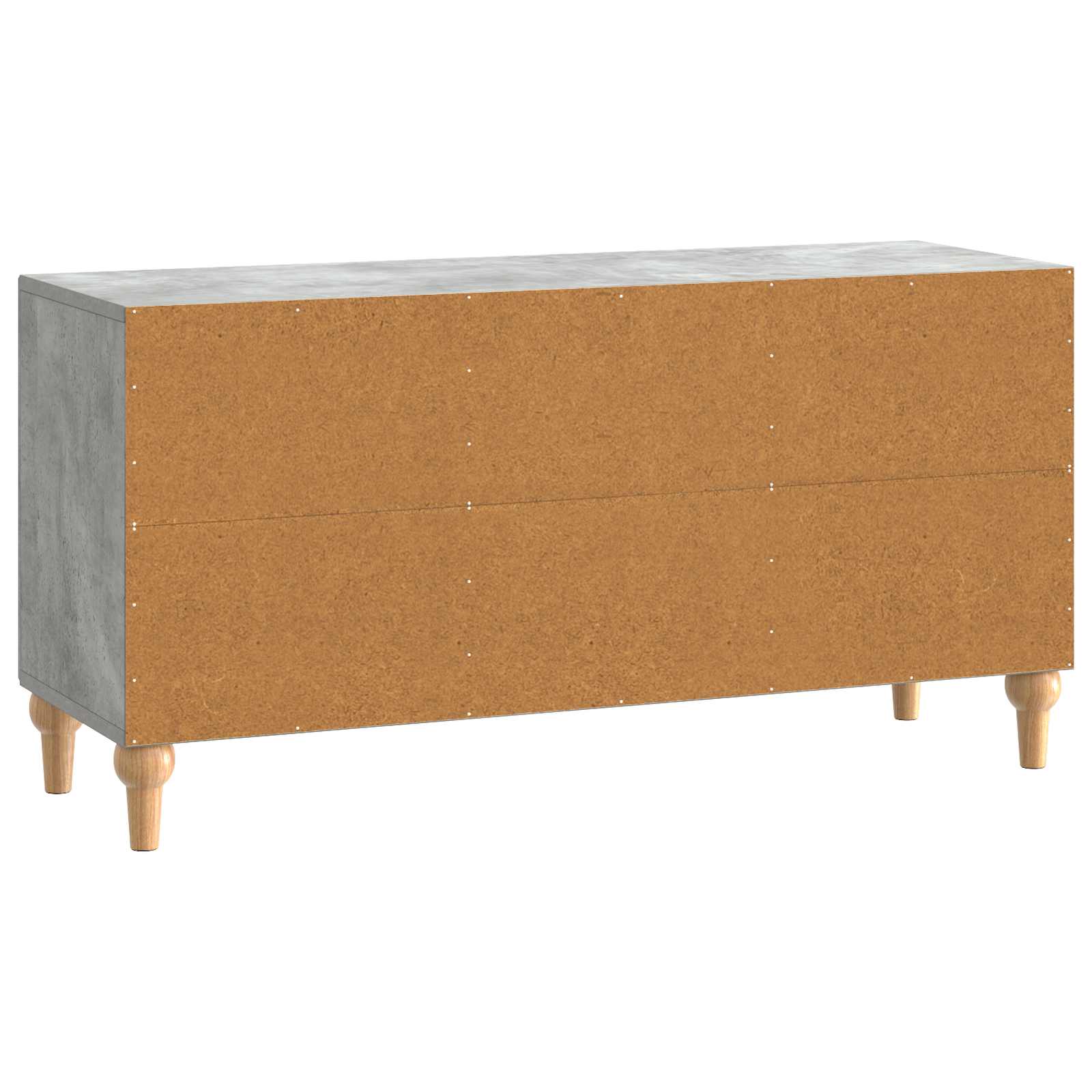 TV-kast Betongrijs 99 x 34,5 x 50 cm Bewerkt hout