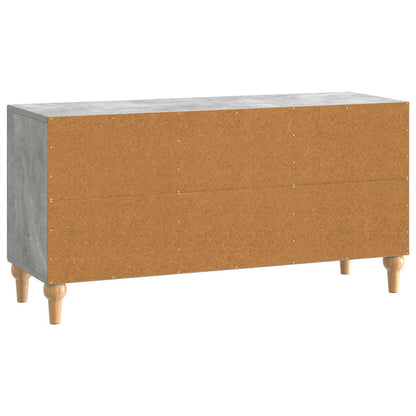 TV-kast Betongrijs 99 x 34,5 x 50 cm Bewerkt hout