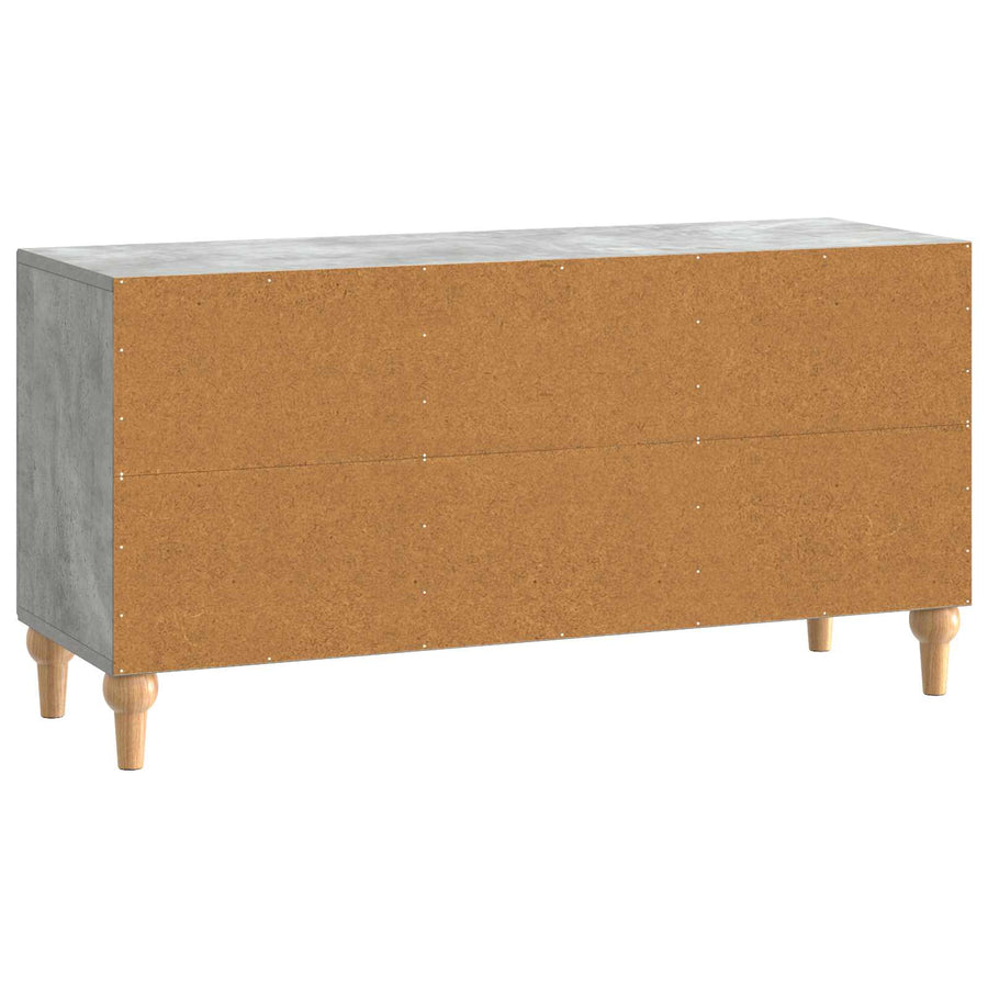 TV-kast Betongrijs 99 x 34,5 x 50 cm Bewerkt hout