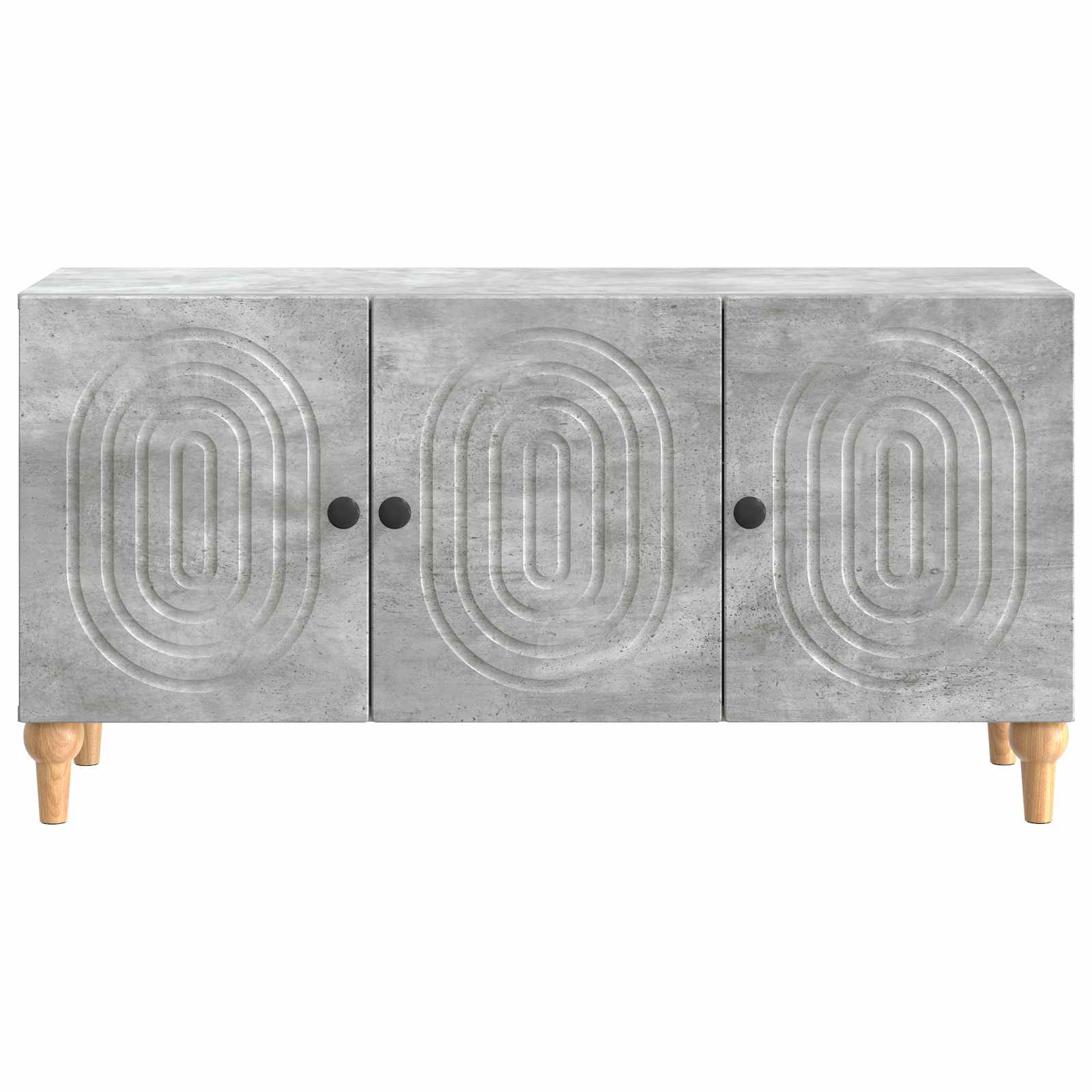 TV-kast Betongrijs 99 x 34,5 x 50 cm Bewerkt hout