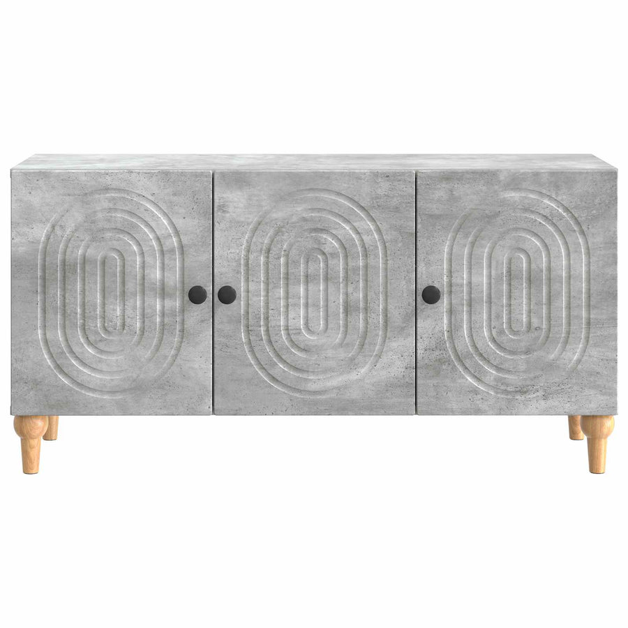 TV-kast Betongrijs 99 x 34,5 x 50 cm Bewerkt hout