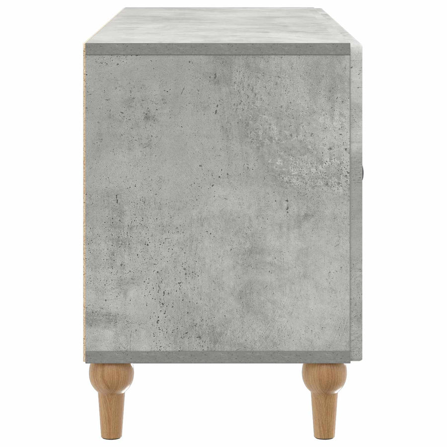 TV-kast Betongrijs 99 x 34,5 x 50 cm Bewerkt hout