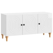 TV-kast hoogglans wit 99x34,5x50 cm bewerkt hout