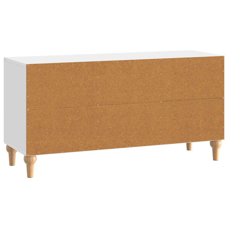 TV-kast Hoogglans Wit 99 x 34,5 x 50 cm Bewerkt hout