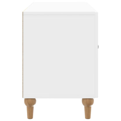 TV-kast Hoogglans Wit 99 x 34,5 x 50 cm Bewerkt hout