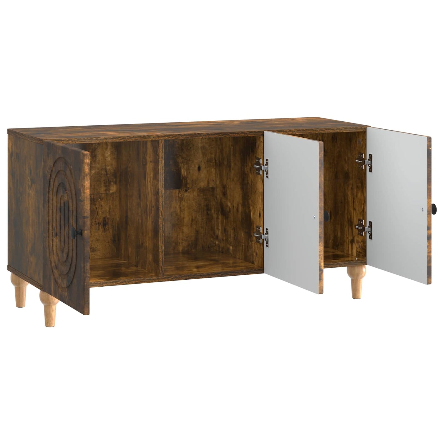 TV-kast Gerookt eiken 99 x 34,5 x 50 cm Bewerkt hout