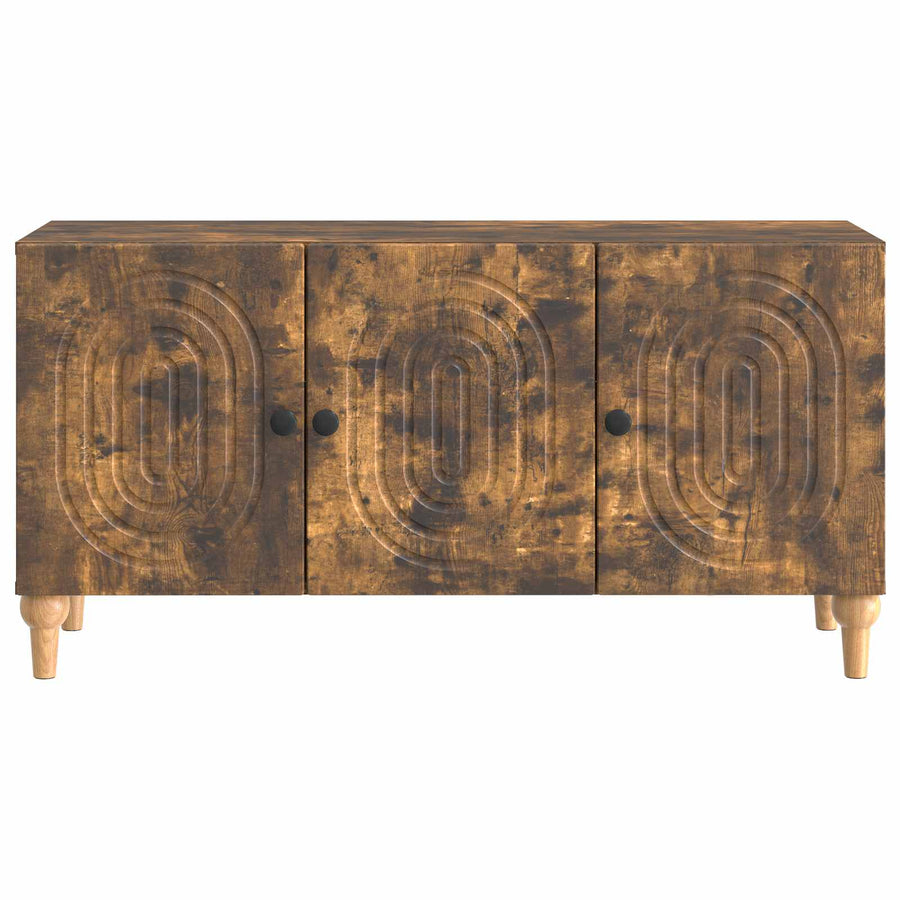TV-kast Gerookt eiken 99 x 34,5 x 50 cm Bewerkt hout