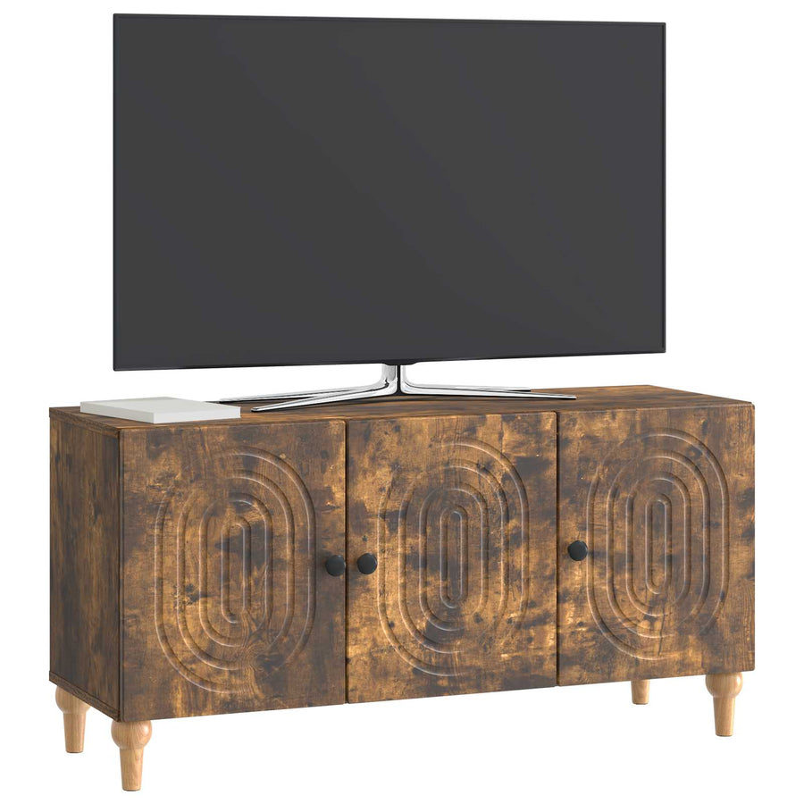TV-kast Gerookt eiken 99 x 34,5 x 50 cm Bewerkt hout