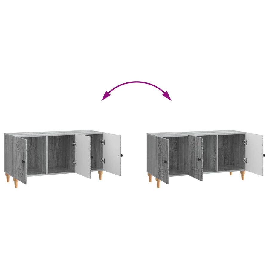 TV-kast Grijs sonoma 99 x 34,5 x 50 cm Bewerkt hout