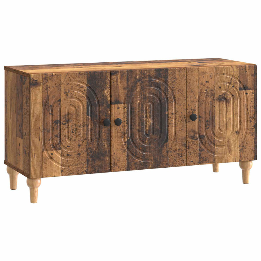 TV-kast Oud hout 99 x 34,5 x 50 cm Bewerkt hout