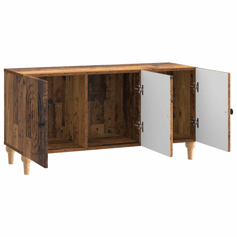 TV-kast Oud hout 99 x 34,5 x 50 cm Bewerkt hout