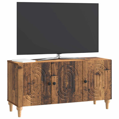 TV-kast Oud hout 99 x 34,5 x 50 cm Bewerkt hout