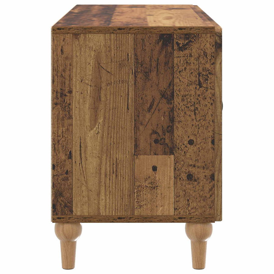 TV-kast Oud hout 99 x 34,5 x 50 cm Bewerkt hout