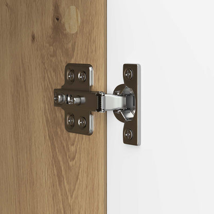 TV-kast Artisanaal eiken 99 x 34,5 x 50 cm Bewerkt hout