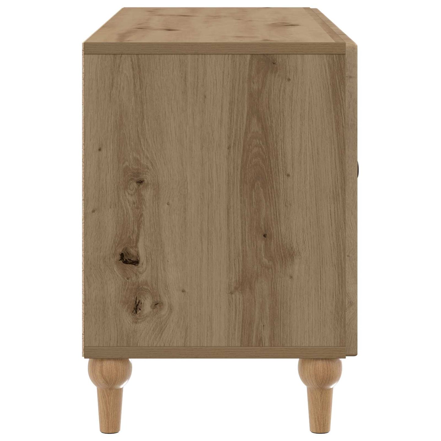 TV-kast Artisanaal eiken 99 x 34,5 x 50 cm Bewerkt hout