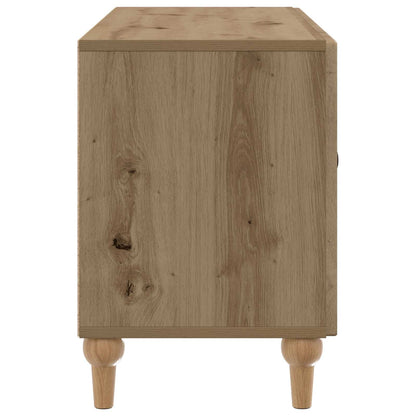 TV-kast Artisanaal eiken 99 x 34,5 x 50 cm Bewerkt hout
