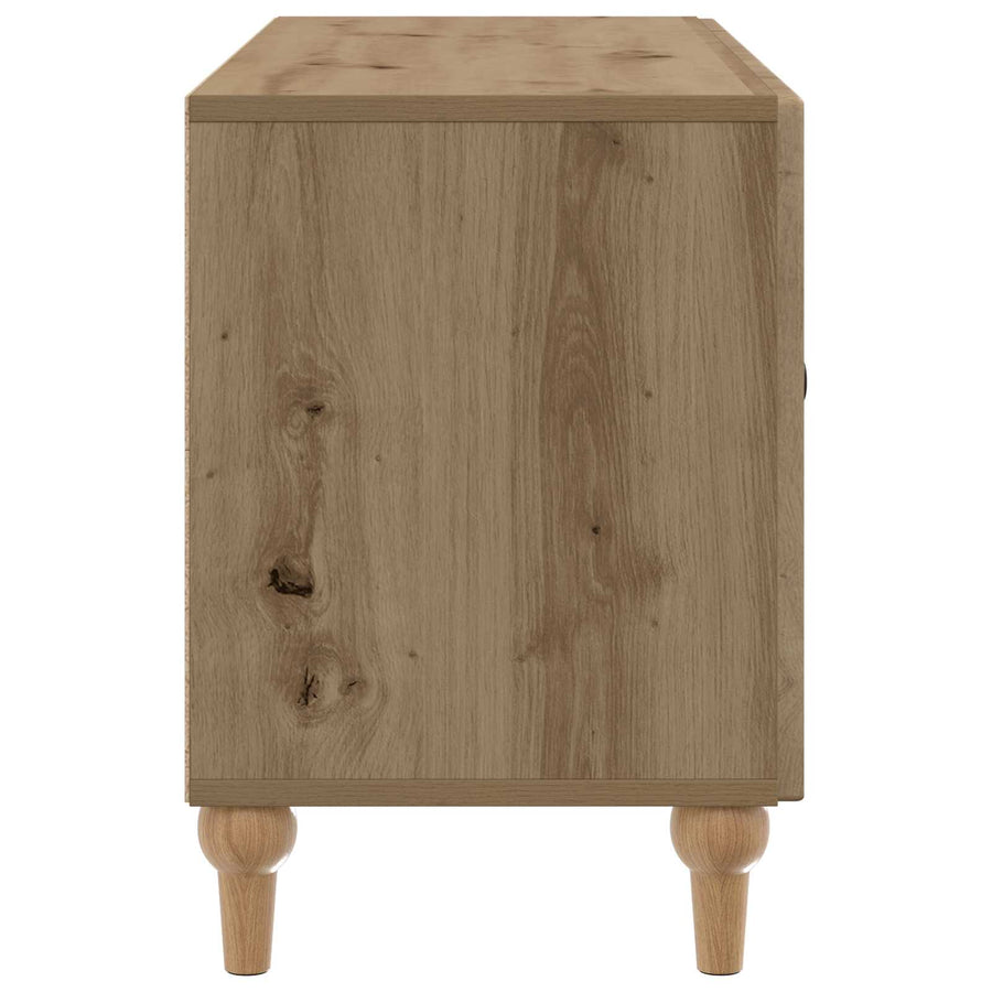 TV-kast Artisanaal eiken 99 x 34,5 x 50 cm Bewerkt hout
