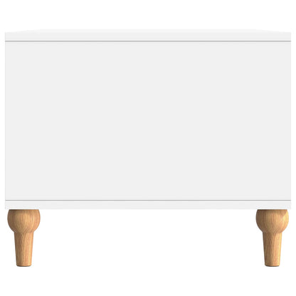 Salontafel Wit 90 x 50 x 40 cm Bewerkt hout