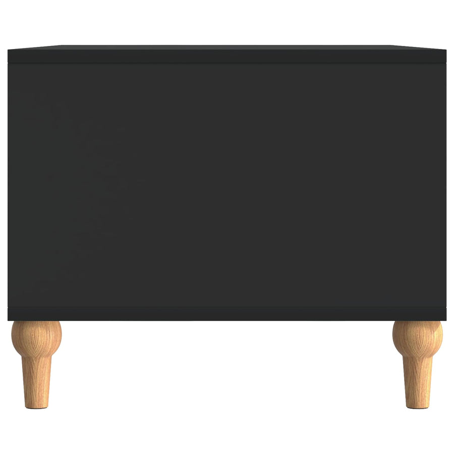 Salontafel Zwart 90 x 50 x 40 cm Bewerkt hout