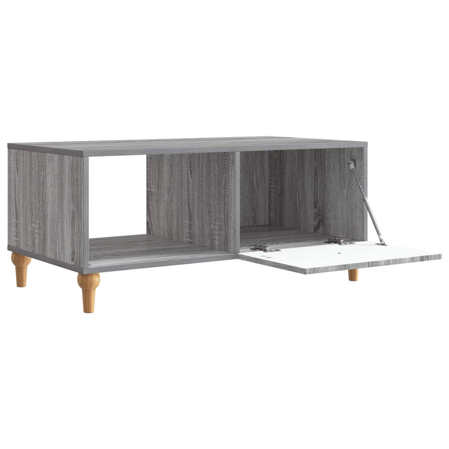 Salontafel Grijs sonoma 90 x 50 x 40 cm Bewerkt hout