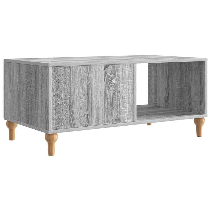 Salontafel Grijs sonoma 90 x 50 x 40 cm Bewerkt hout