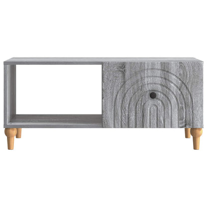 Salontafel Grijs sonoma 90 x 50 x 40 cm Bewerkt hout