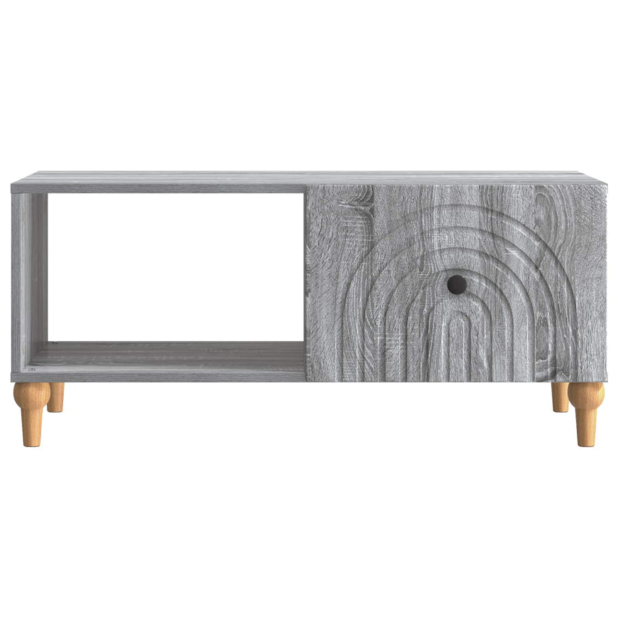 Salontafel Grijs sonoma 90 x 50 x 40 cm Bewerkt hout