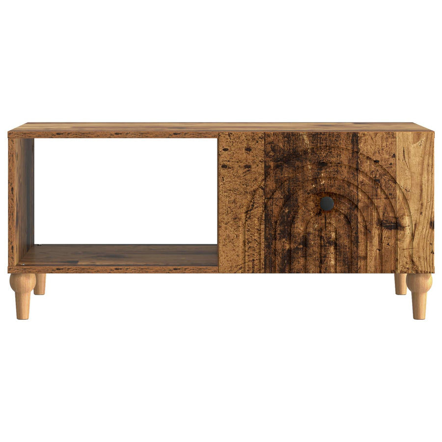 Salontafel Oud hout 90 x 50 x 40 cm Bewerkt hout
